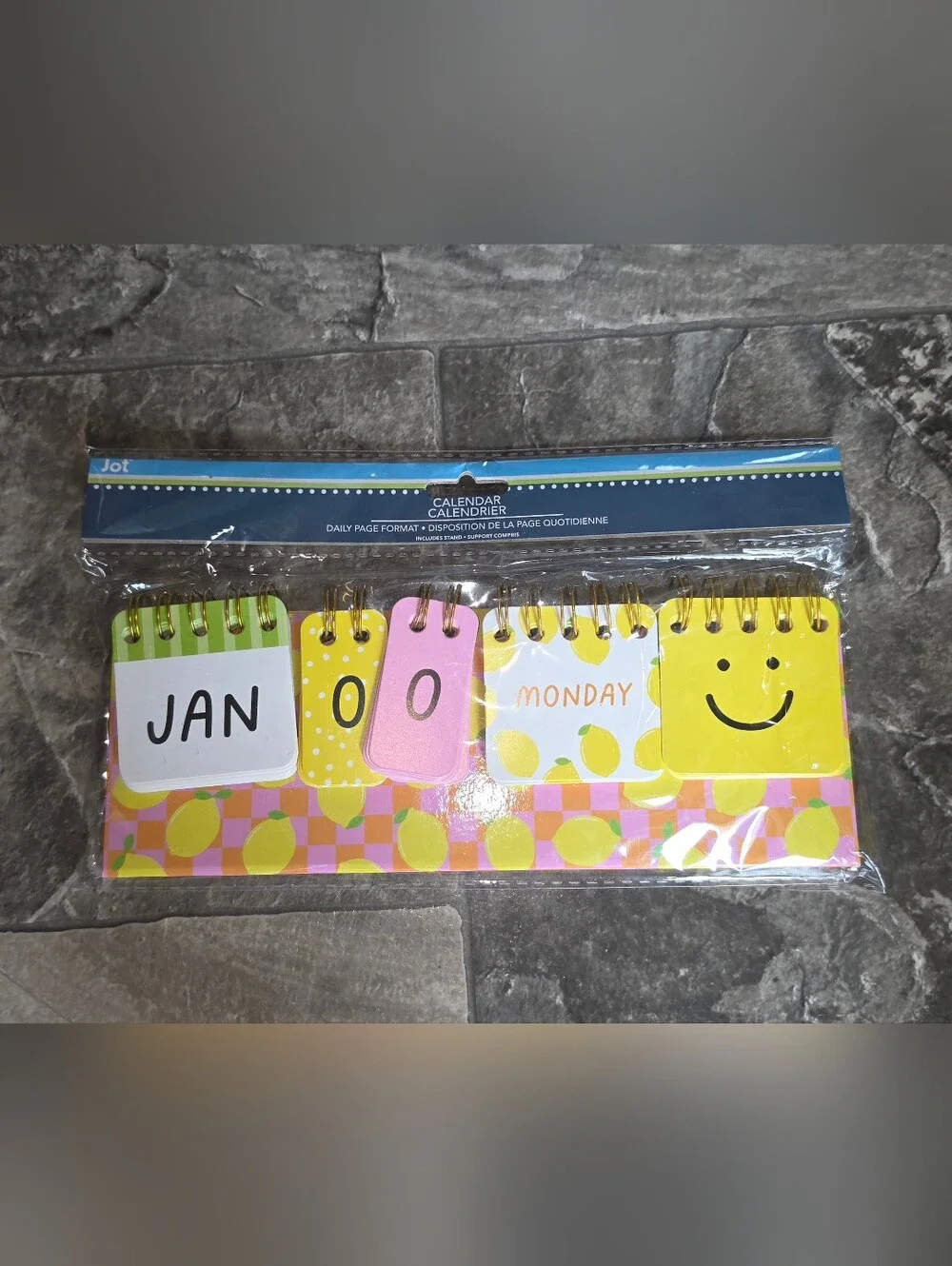 Lemon Themed Daily Flip Calendar - BNIB